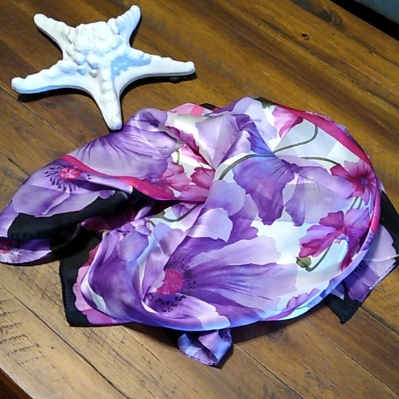 Oscar de La Renta silk scarf - Picture 1 of 6